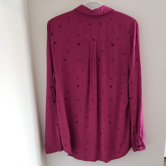 Reitman button up pink blouse - Picture 2 of 6